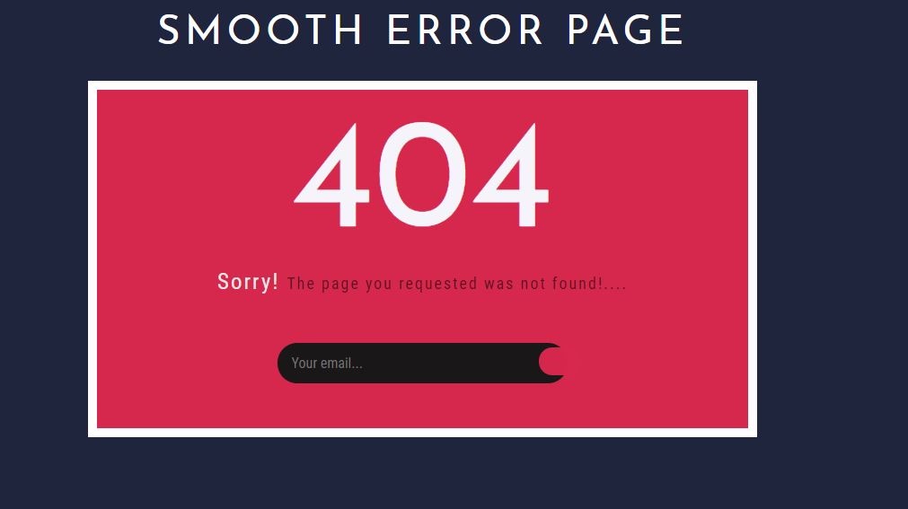 404 error page template free