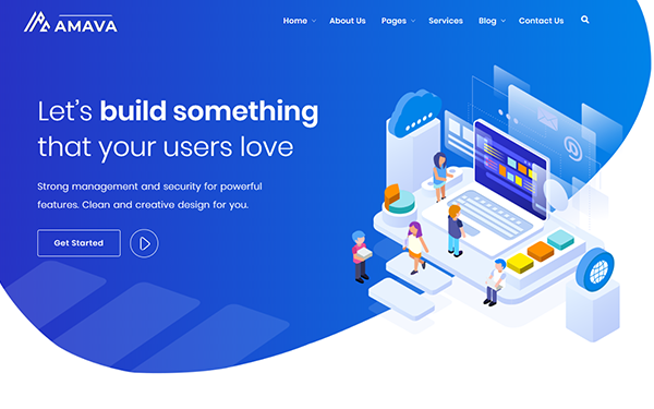 Amava - Startup Agency and SaaS Template