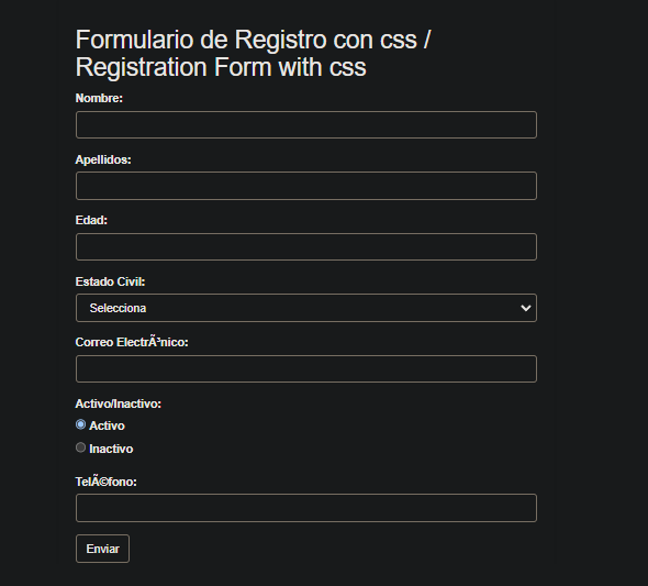  Responsive Registration Form In HTML and CSS