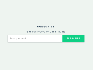 Bootstrap Subscription Widget