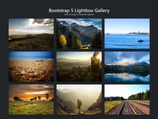 Bootstrap 5 Gallery Viewer