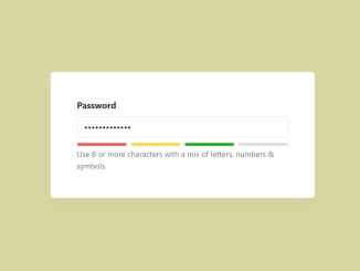 Password strength checker bootstrap